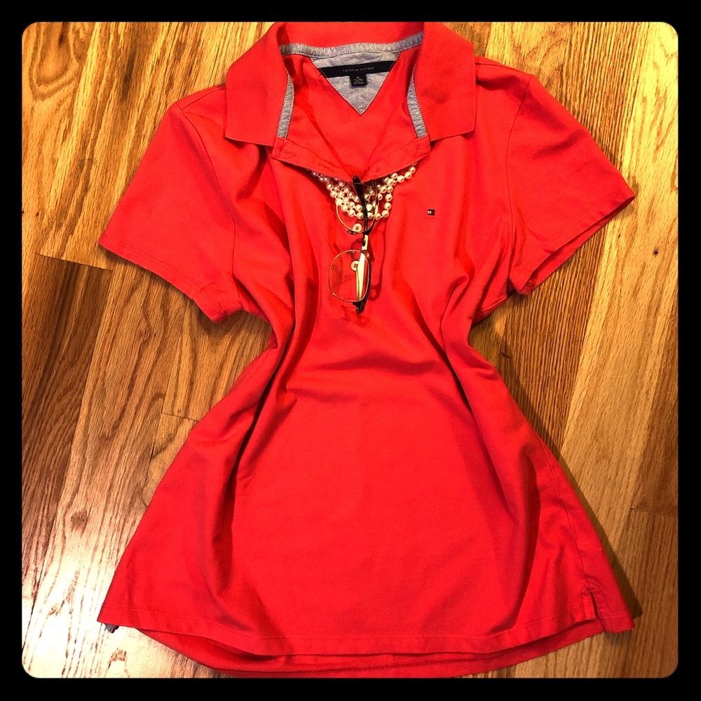 Tommy Hilfiger polo size XL Coral